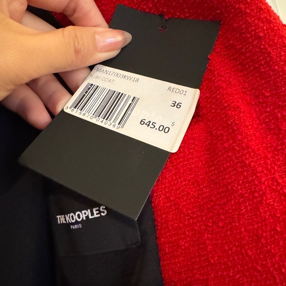 Kooples Red Peacoat 36 - Picture 4 of 7
